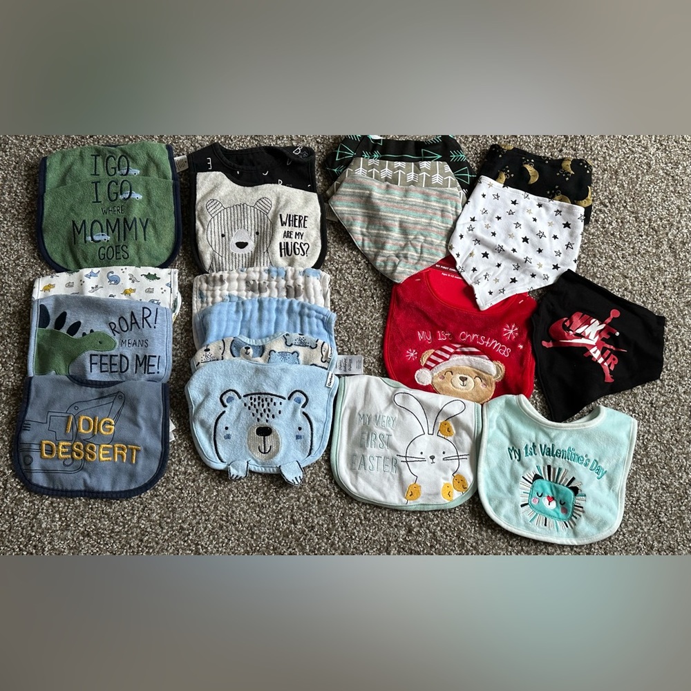 baby bibs and bandanas bundle